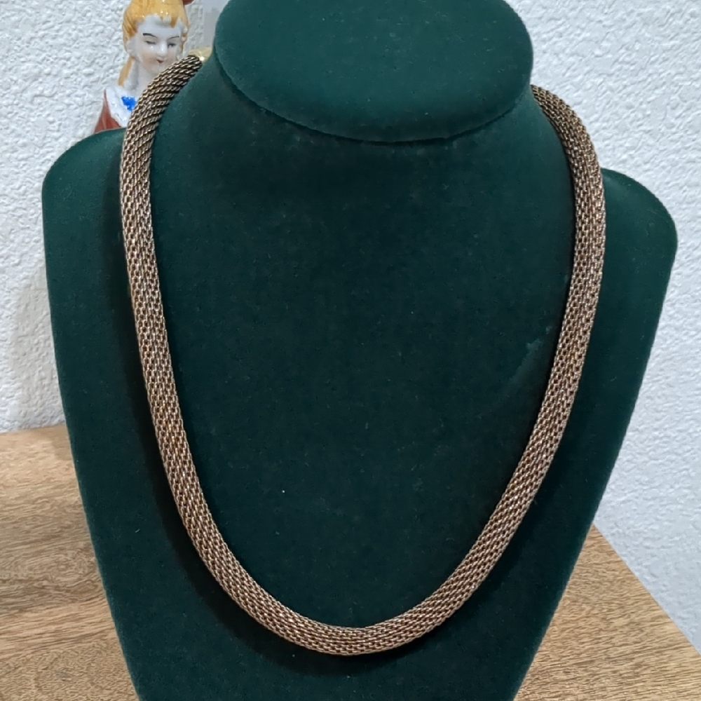 JAN MICHAELS Vintage Bronze Chain Necklace